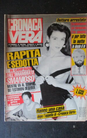 CRONACA VERA 1029 1992 Rivista di cronaca nera e attualità  [VL26]
