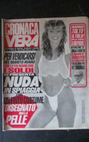 CRONACA VERA 834 1988 Rivista di cronaca nera e attualità  [VL26]