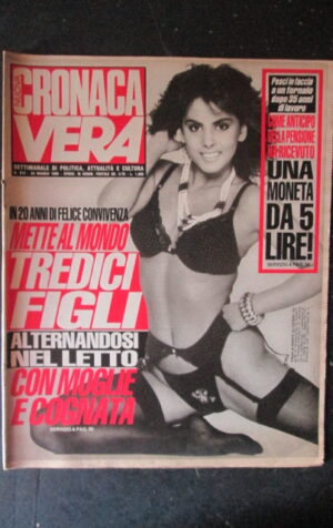 CRONACA VERA 872 1989 Rivista di cronaca nera e attualità  [VL26]