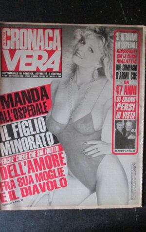 CRONACA VERA 859 1989 Rivista di cronaca nera e attualità  [VL1]