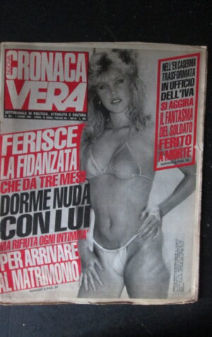 CRONACA VERA 821 1988 Rivista di cronaca nera e attualità  [VL1]