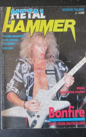 METAL HAMMER 9 1990 YNGWIE MALMSTEEN GUNS N' ROSES BON JOVI [G208]