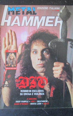 METAL HAMMER 3 1989 DEEP PURPLE UDO GUNS N' ROSES [G208]