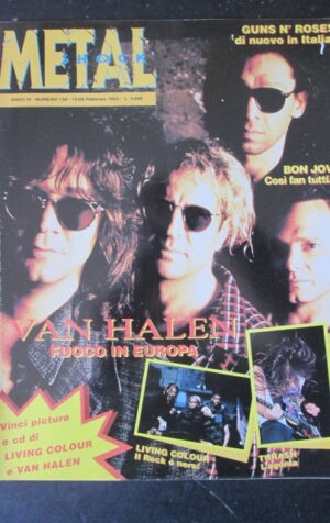 METAL SHOCK 138 1993 GUNS N' ROSES BON JOVI VAN HALEN [G208]