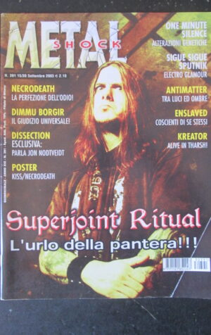 METAL SHOCK 391 2003 NECRODEATH DIMMU BORGIR POSTER KISS [G208]
