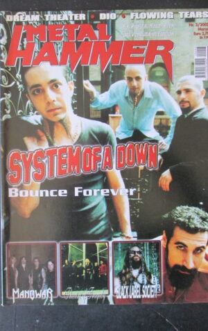 METAL HAMMER 3 2002 MANOWAR SYSTEM OF A DOWN THEATRE OF TRAGEDY [G208]