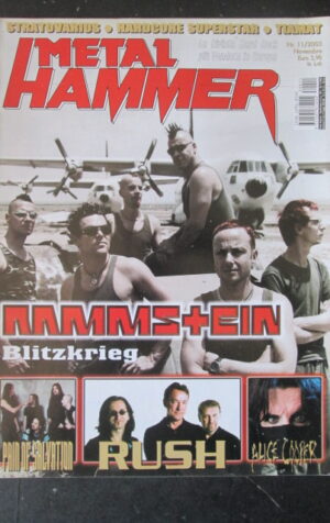 METAL HAMMER 11 2003 PAIN OF SALVATION RAMMSTEIN ALICE COOPER [G208]