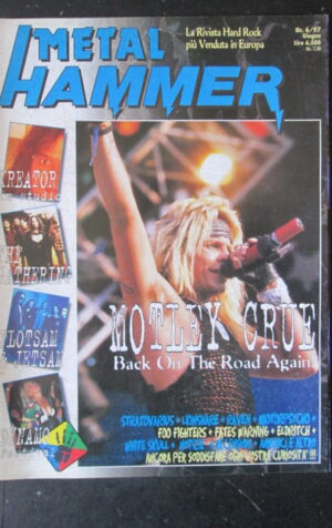 METAL HAMMER 6 1997 KREATOR MOTLEY CRUE THE GATHERING [G208]