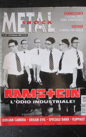 METAL SHOCK 413 2004 SEETHER KIRLIAN CAMERA + POSTER DEICIDE MOTORHEAD [G209]