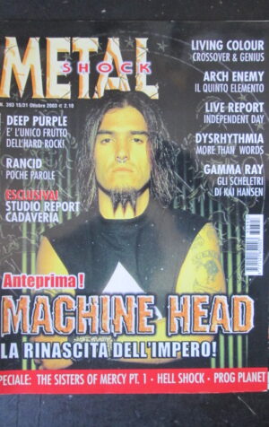 METAL SHOCK 393 2003 DEEP PURPLE MACHINE HEAD ARCH ENEMY GAMMA RAY [G209]