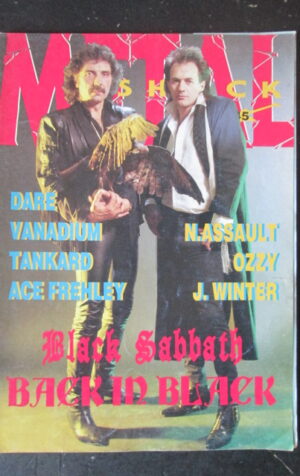 METAL SHOCK 45 1989 BLACK SABBATH OZZY OSBOURNE ACE FREHLEY [G209]