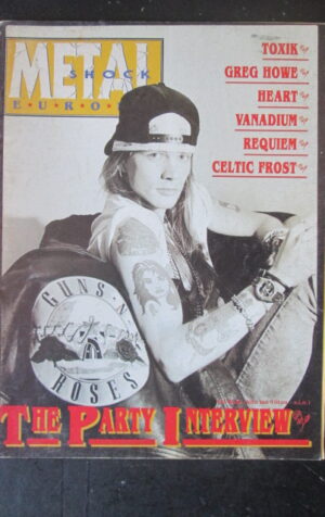 METAL SHOCK 69 1990 TOXIK GREG HOWE CELTIC FROST GUNS N'ROSES [G209]