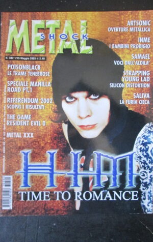 METAL SHOCK 382 2003 POISONBLACK METAL XXX HIM INME ARTSONIC [G209]
