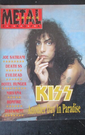 METAL SHOCK 61 980 KISS JOE SATRIANI DEATH SS NIRVANA EVILDEAD [G209]