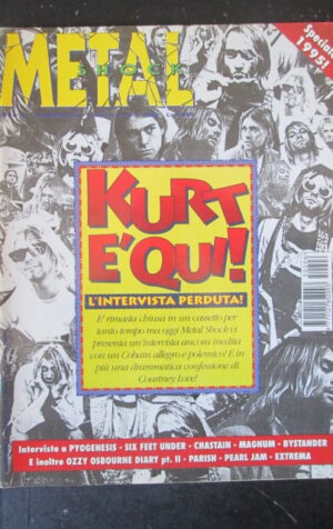 METAL SHOCK 206 1995 KURT COBAIN OZZY OSBOURNE PEARL JAM SIX FEET UNDER [G209]