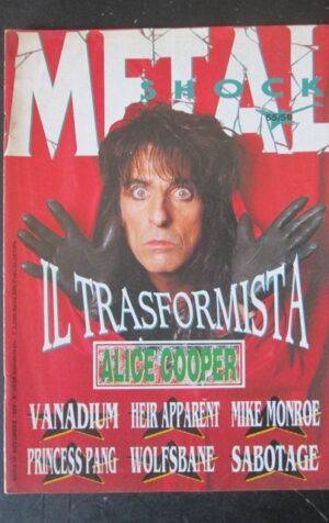 METAL SHOCK 55 - 56 1989 ALICE COOPER VANADIUM MIKE MONROE PRINCESS PANG [G209]