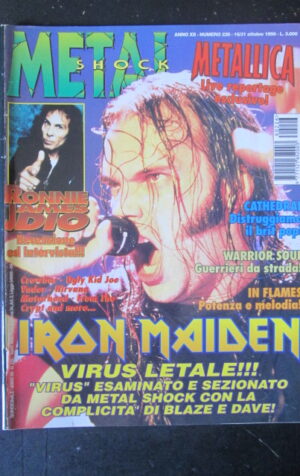 METAL SHOCK 226 1996 METALLICA RONNIE JAMES DIO IRON MAIDEN [G209]