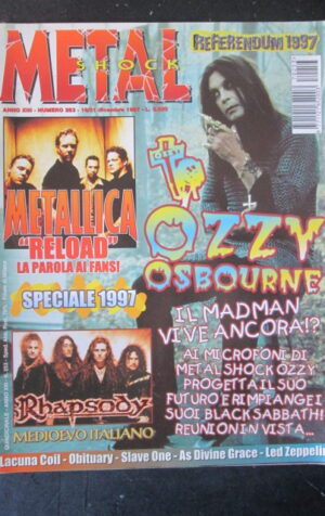 METAL SHOCK 253 1997 METALLICA RHAPSODY OZZY OSBOURNE LACUNA COIL [G209]