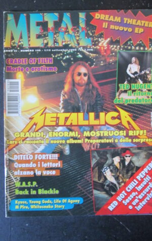 METAL SHOCK 199 1995 METALLICA CRADLE OF FILTH WASP TED NUGENT [G209]