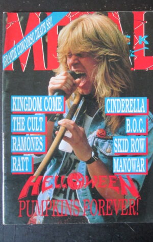 METAL SHOCK 47 1989 KINGDOME COME MANOWAR RAMONES RATT [G209]