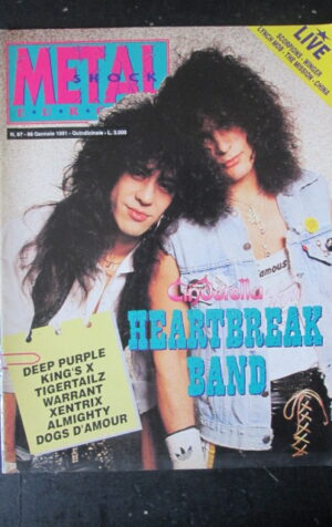 METAL SHOCK 87 - 88 1991 CINDERELLA DEEP PURPLE KING ' S X WARRANT [G209]