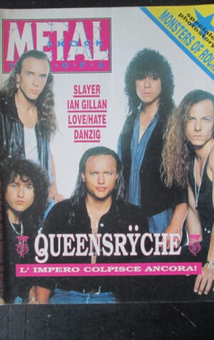 METAL SHOCK 80 1990 QUEENSRYCHE IAN GILLAN SLAYER  [G209]