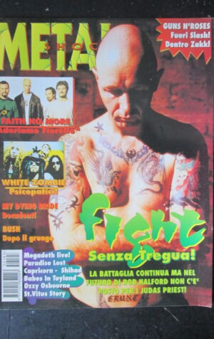 METAL SHOCK 193 1995 FAITH NO MORE WHITE ZOMBIE MY DYING BRIDE MEGADEATH [G209]