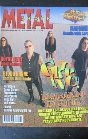 METAL SHOCK 233 1997 ROYAL HUNT BLOOD DIVINE GRAVE DIGGER [G209]