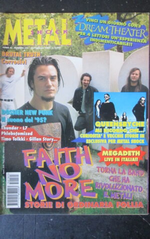METAL SHOCK 185 1995 DREAM DEATH FAITH NO MORE MEGADEATH [G209]