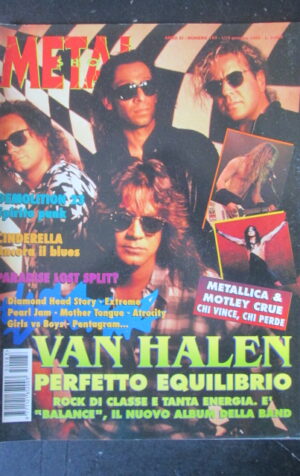 METAL SHOCK 183 1995 VAN HALEN DIAMOND HEAD STORY PARADISE LOST [G209]