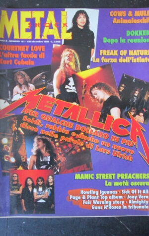 METAL SHOCK 181 1994 METALLICA COURTNEY LOVE DOKKEN [G209]