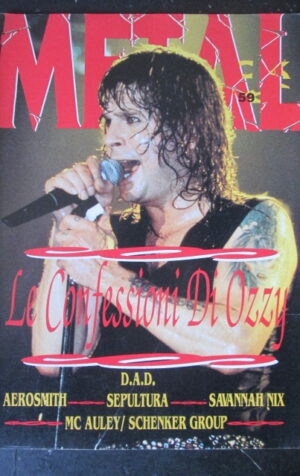 METAL SHOCK 59 1989 OZZY OSBOURNE SAVANNAH NIX AEREOSMITH [G209]