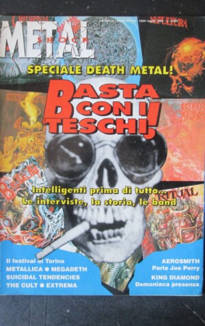 METAL SHOCK 148 1993 METALLICA MEGADEATH JOE PERRY KING DIAMOND [G209]