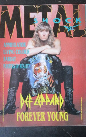 METAL SHOCK 51 1989 ANNIHILATOR DEF LEPPARD SABBAT LIVING COLOUR [G209]