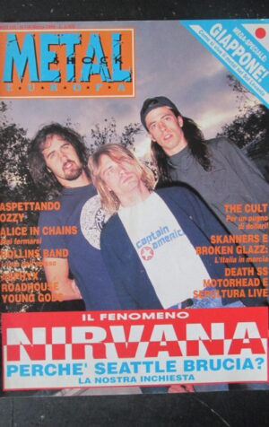 METAL SHOCK 115 1992 NIRVANA KURT COBAIN OZZY OSBOURNE ALICE IN CHAINS [G209]