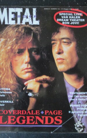 METAL SHOCK 143 1993 VAN HALEN DREAM THEATER BON JOVI LITFIBA [G210]