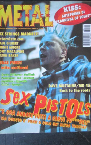 METAL SHOCK 224 1996 KISS PAUL GILBERT VINNIE MOORE JUDAS PRIEST [G210]