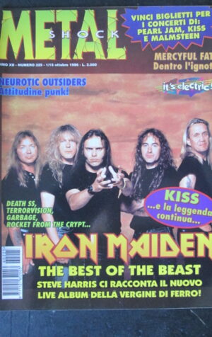 METAL SHOCK 225 1996 DEATH SS IRON MAIDEN KISS [G210]