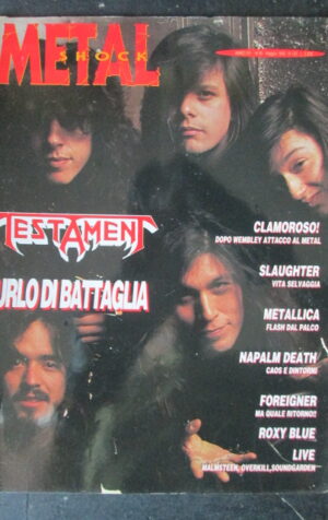 METAL SHOCK 120 1992 METALLICA MALMSTEEN OVERKILL [G210]