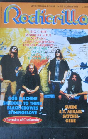 ROCKERILLA 171 1994 BIG CHIEF GOD MACHINE BLACK CROWES NIRVANA [G210]