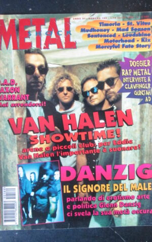 METAL SHOCK 189 1985 VAN HALLEN TIMORIA SAXON WARRANT [G210]