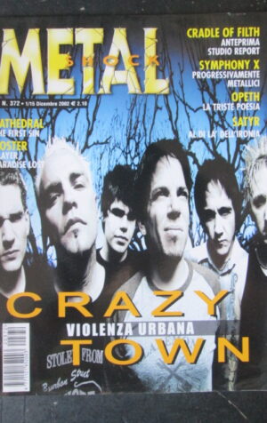 METAL SHOCK 372 2002 CRADLE OF FILTH + POSTER SLAYER PARADISE LOST [G210]