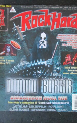 ROCKHARD 13 2003 DIMMU BORGIR KISS IRON MAIDEN [G210]