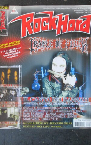 ROCKHARD 8 2003 CRADLE OF FILTH METALLICA DEATH SS [G210]
