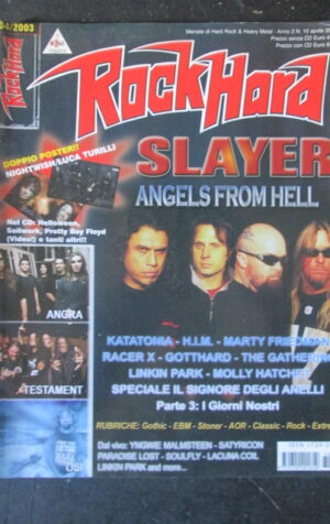 ROCKHARD 10 2003 SLAYER ANGRA TESTAMENT [G210]