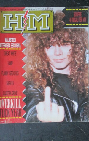 HM 78 1989 MALMSTEEN GREAT WHITE OVERKILL SARAYA [G210]