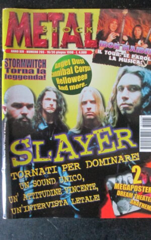 METAL SHOCK 265 1998 SLAYER IRON MAIDEN ANGEL DUST [G211]