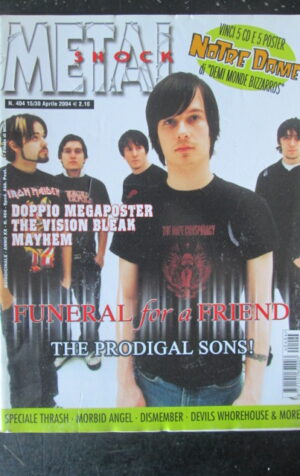 METAL SHOCK 404 2004 MORBID ANGEL THE VISION BLEAK MAYHEM + POSTER [G211]