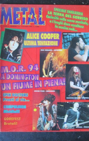 METAL SHOCK 171 1994 ALICE COOPER SPIN DOCTORS GOREFEST MAX CAVALERA [G211]