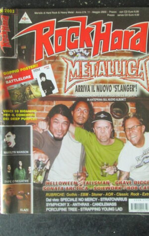 ROCKHARD 11 2003 METALLICA MARILYN MANSON ANTHRAX [G211]